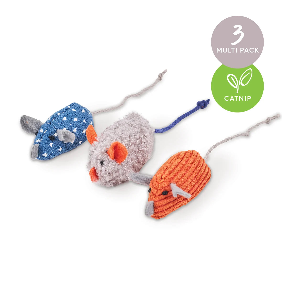 Kazoo Thrice the Mice Cat Toy