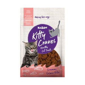 Kazoo Kitty Craves Salmon Bites Cat Treat 75g