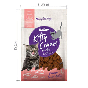 Kazoo Kitty Craves Salmon Bites Cat Treat 75g