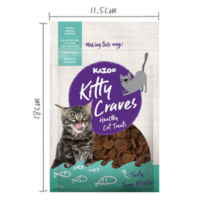 Kazoo Kitty Craves Tuna Nibbles Cat Treat 75g