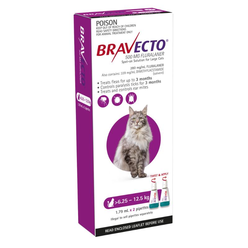 6 Month Bravecto Spot On for Large Cats