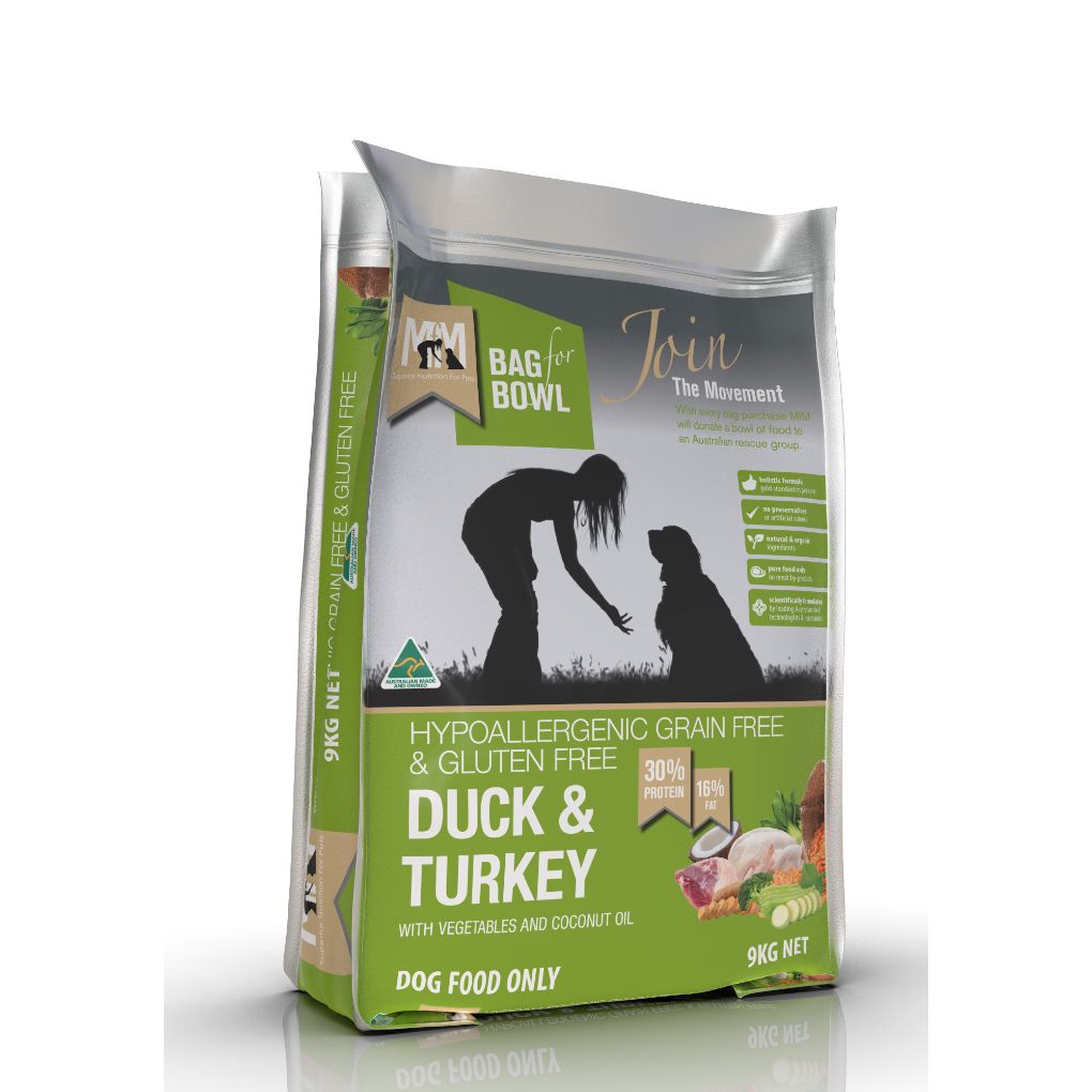 Meals for Mutts Grain & Gluten Free Duck & Turkey Adult Dog Food - RSPCA VIC