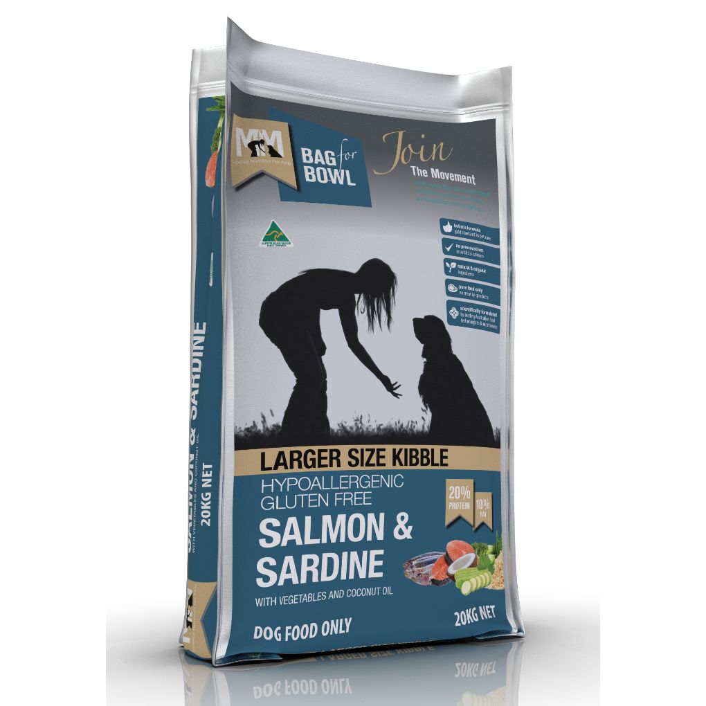 Meals for Mutts Larger Kibble Salmon & Sardine Dog Food - RSPCA VIC