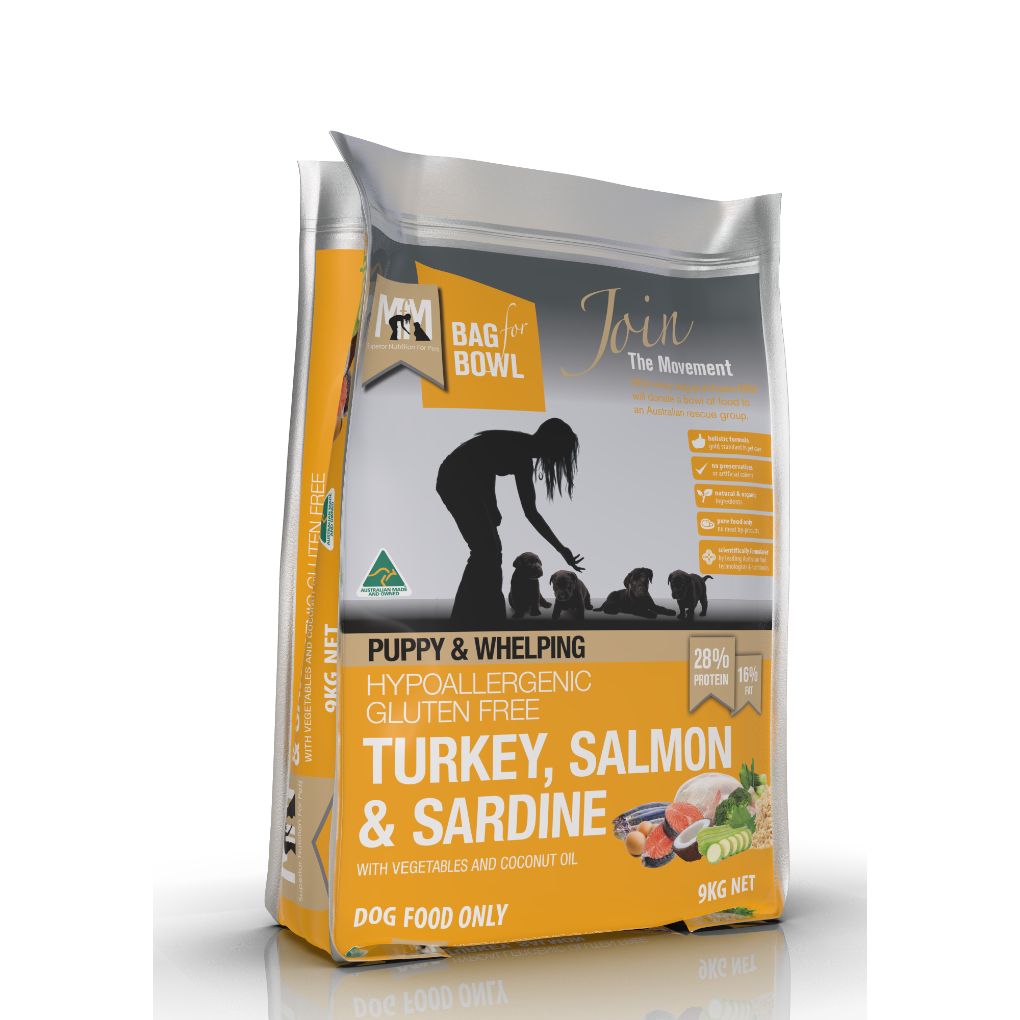 Meals for Mutts Turkey, Salmon & Sardine Puppy Food - RSPCA VIC