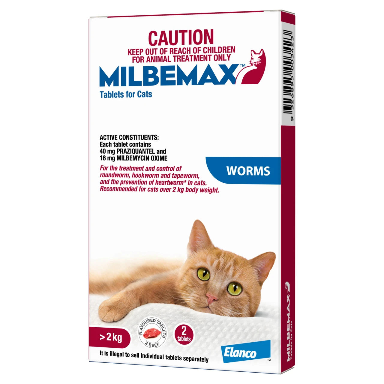 Milbemax Cat 2-8kg