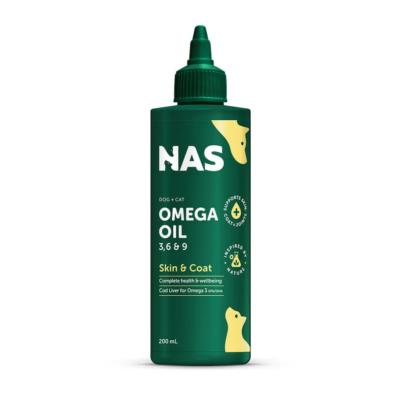 NAS Omega 3 6 & 9 Oil for Dogs & Cats 200ml
