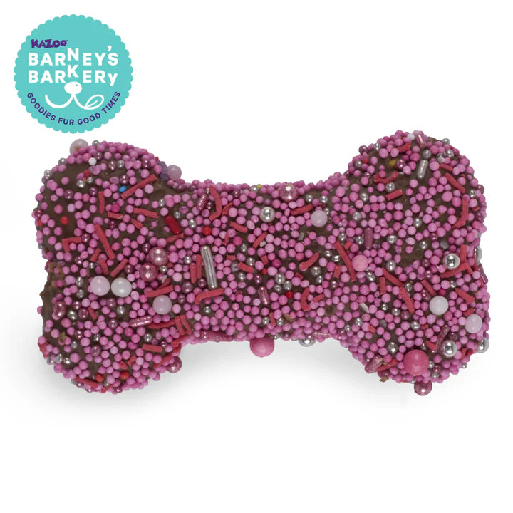 Kazoo Barney's Barkery Dog Bone Biscuit - Pink