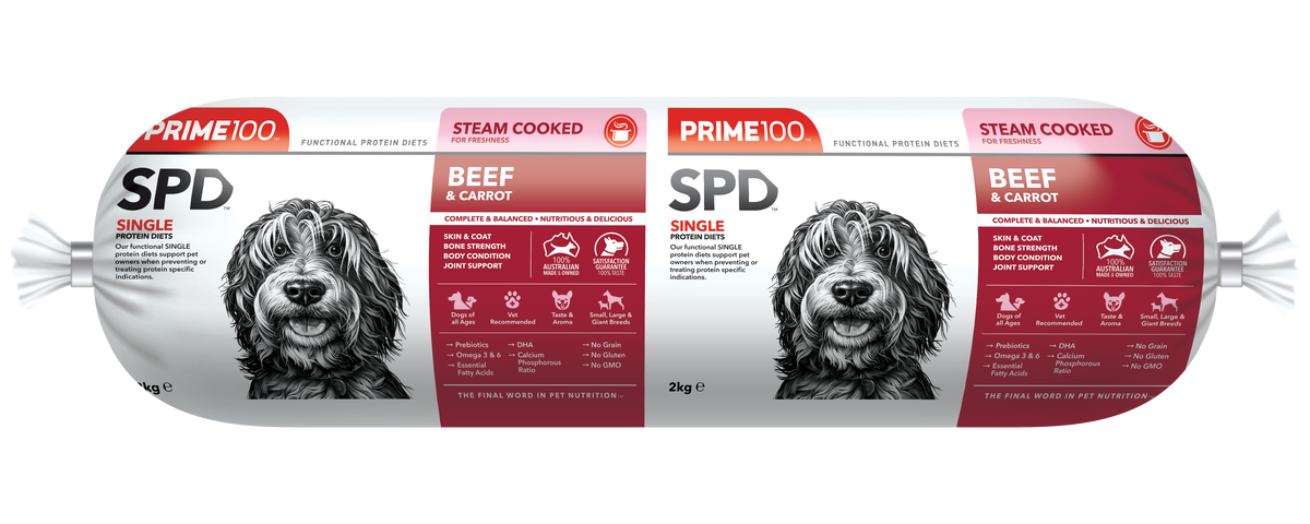 Prime 100 SPD Beef & Carrot Fresh Roll 2kg