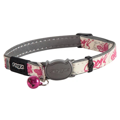 Rogz Glowcat Safety Releasecollar Butterfly