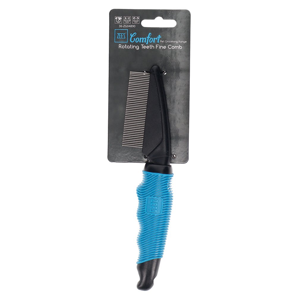 Zeez Comfort Rotating Teeth Fine Comb