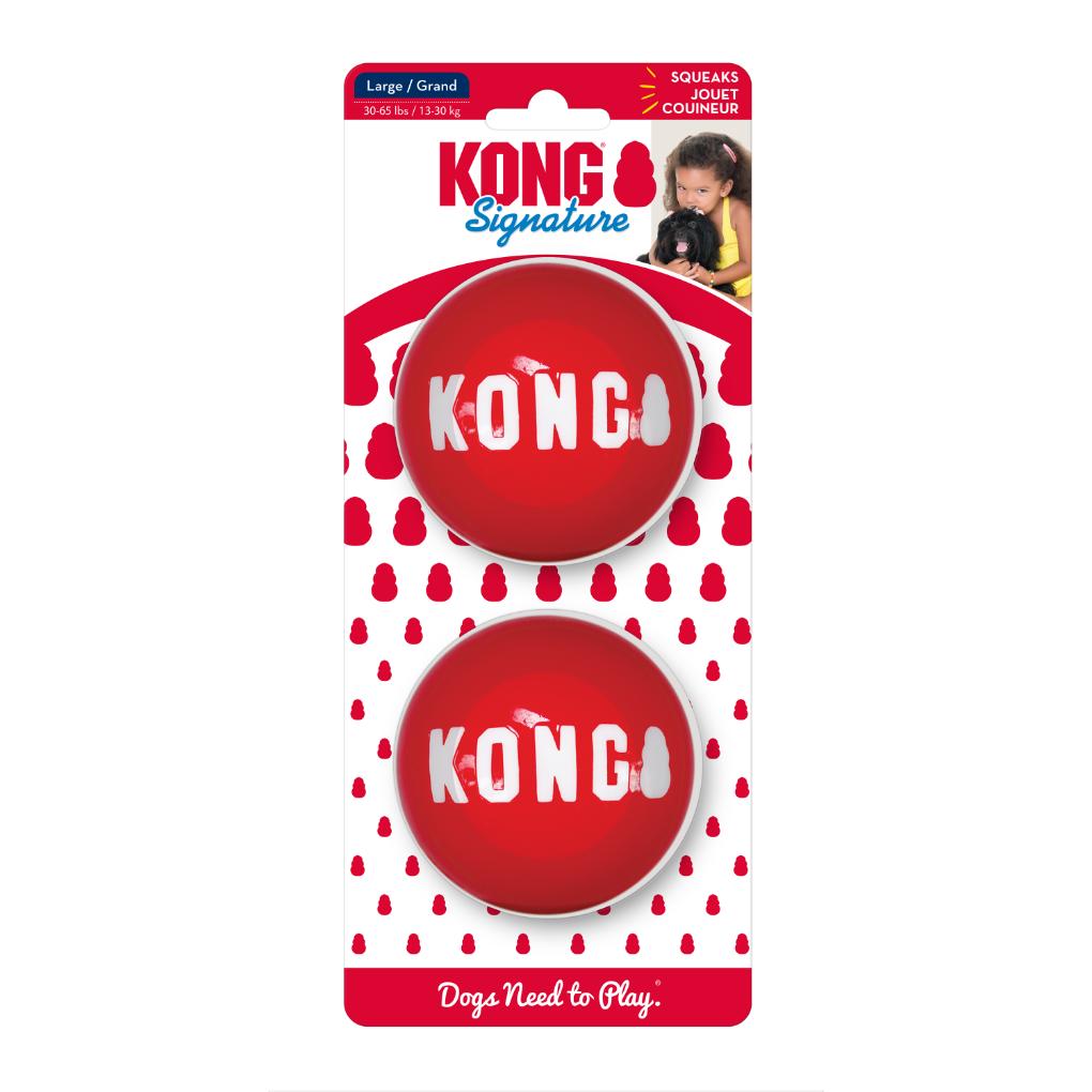 KONG Signature Dog Sport Balls 2pk - RSPCA VIC