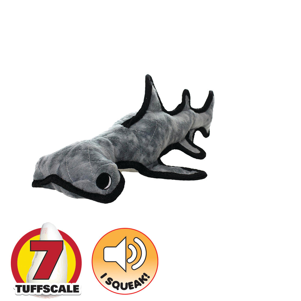 Tuffy Sea Creatures Harley the Hammerhead Shark Dog Toy - RSPCA VIC