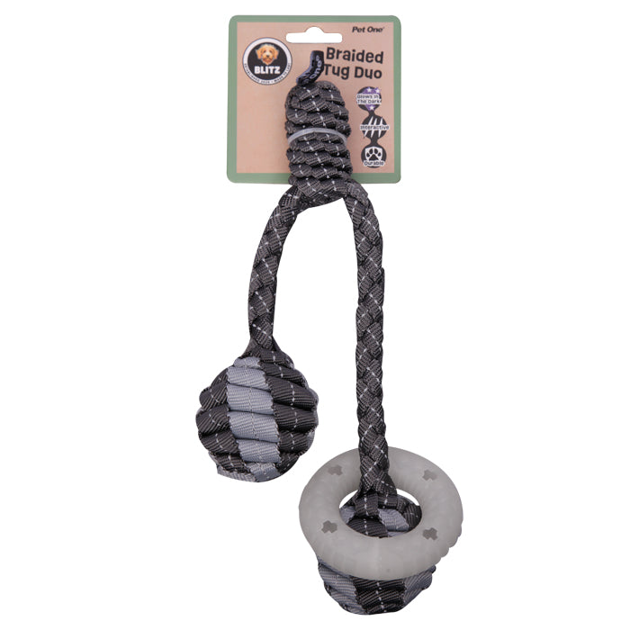 Pet One Blitz Braided Tug Duo