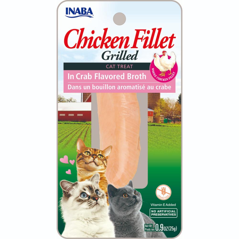 Inaba Cat Grilled Chicken Fillet Extra Tender in Crab Broth 25g