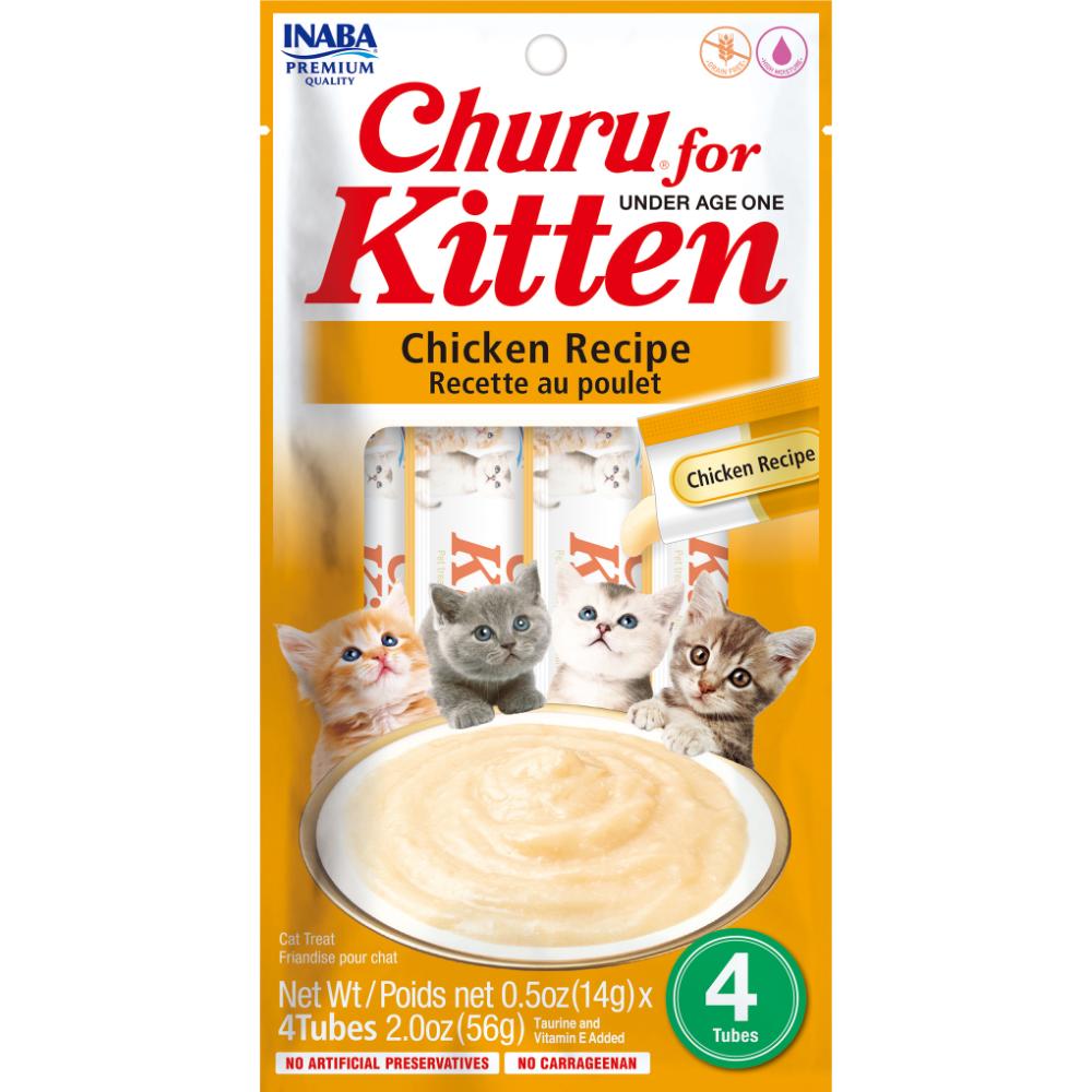 Inaba Kitten Churu Puree Treat 4pk