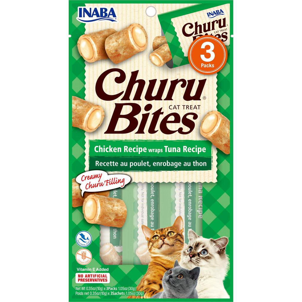 Inaba Cat Churu Bites Chicken Wraps with Tuna 3pk