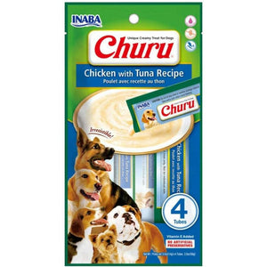 Inaba Churu Puree Chicken with Tuna 4pk