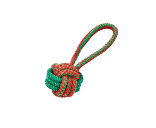 K9 Homes Christmas Rope Ball w/ Loop Green - RSPCA VIC