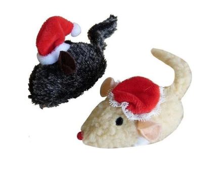 K9 Homes Christmas Sherpa Mice w/ Hats - RSPCA VIC