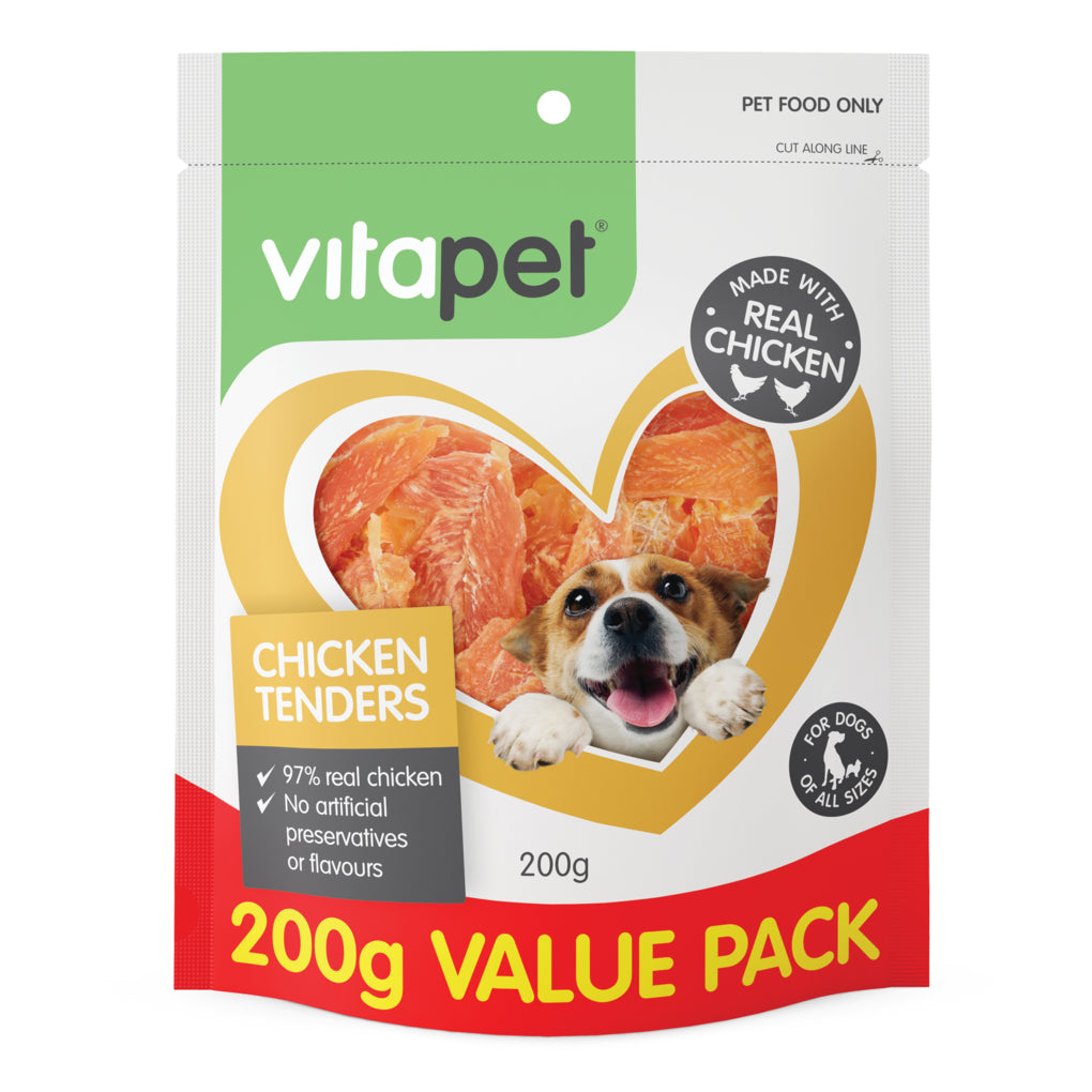Vitapet Jerhigh Chicken Tenders 200g - RSPCA VIC