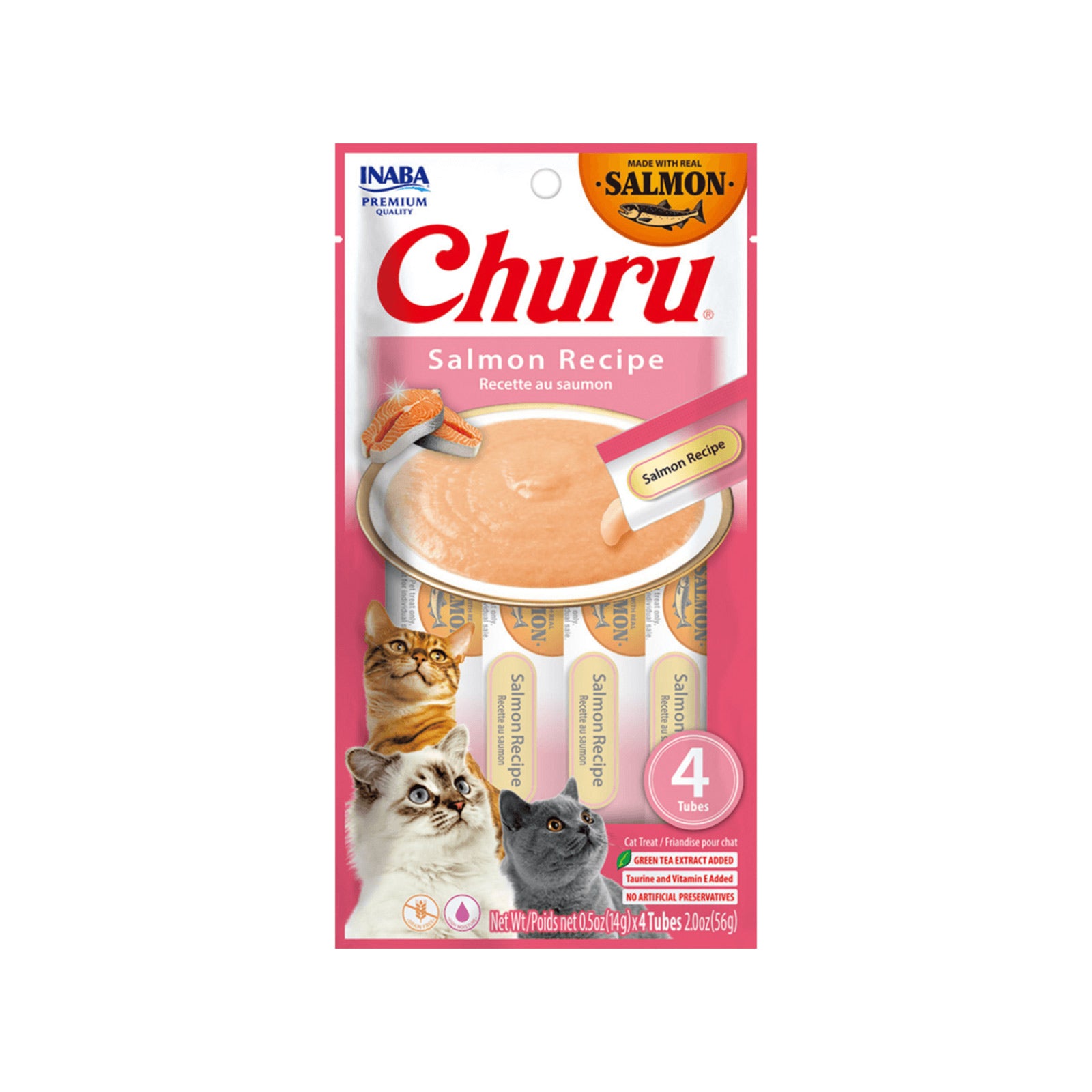 Inaba Cat Churu Puree Salmon 56g 4pk
