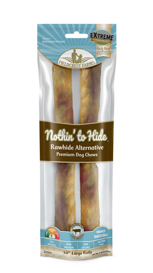 Nothin to Hide Large Roll Beef 10in Dog Chews 2pk - RSPCA VIC