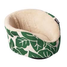 Pet One Small Animal Oval Bed - Tropical Leaf