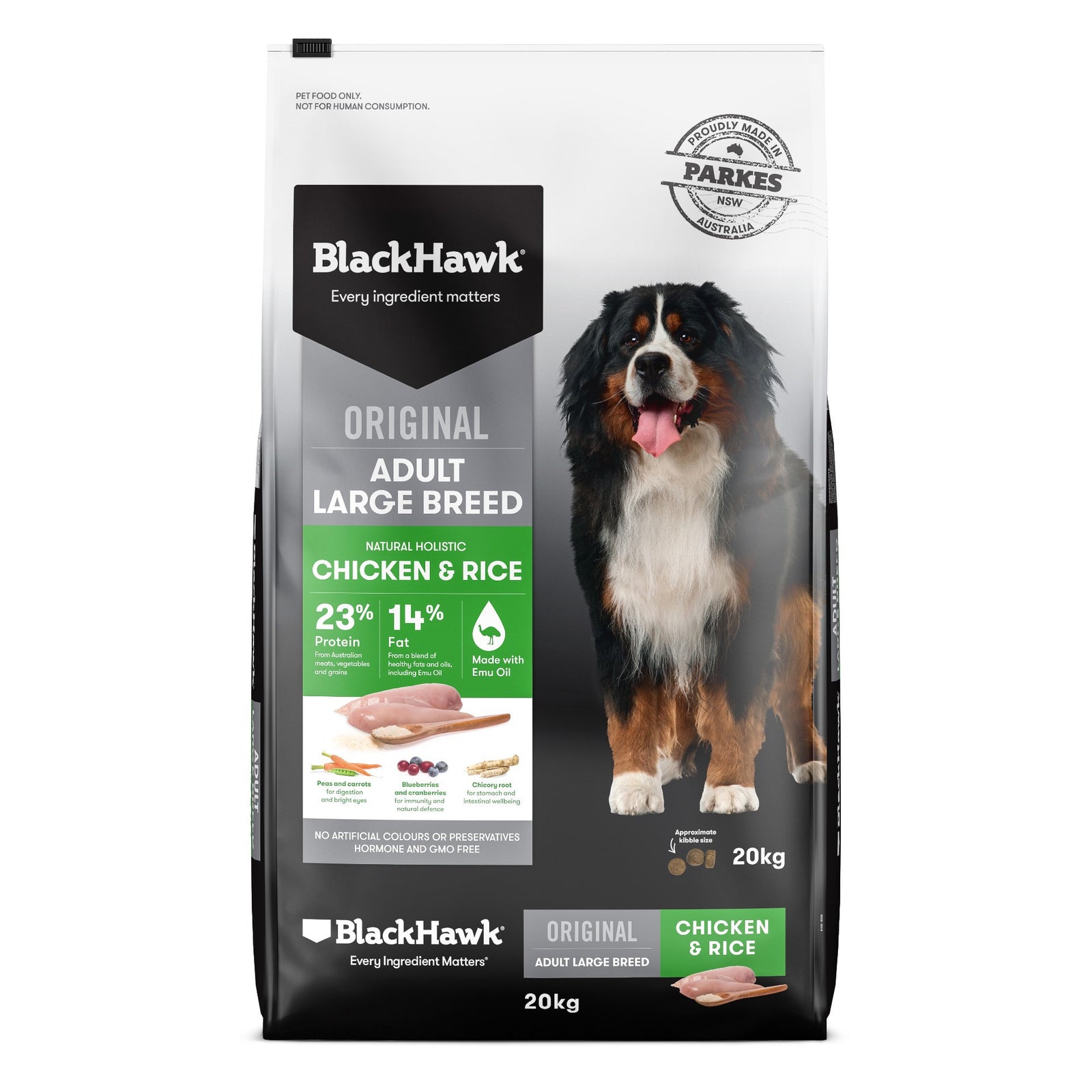 Black Hawk Large Breed Original Chicken 20kg