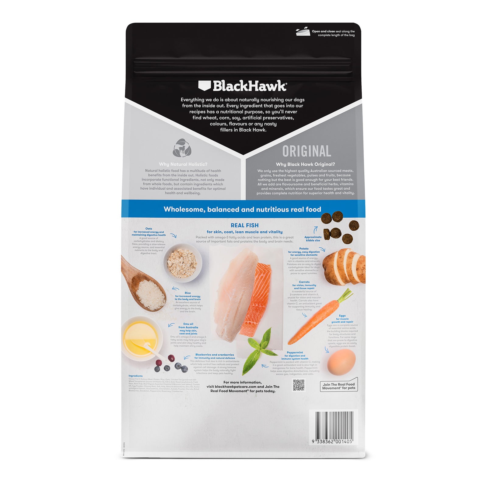 Black Hawk Adult Dog Original Fish & Potato