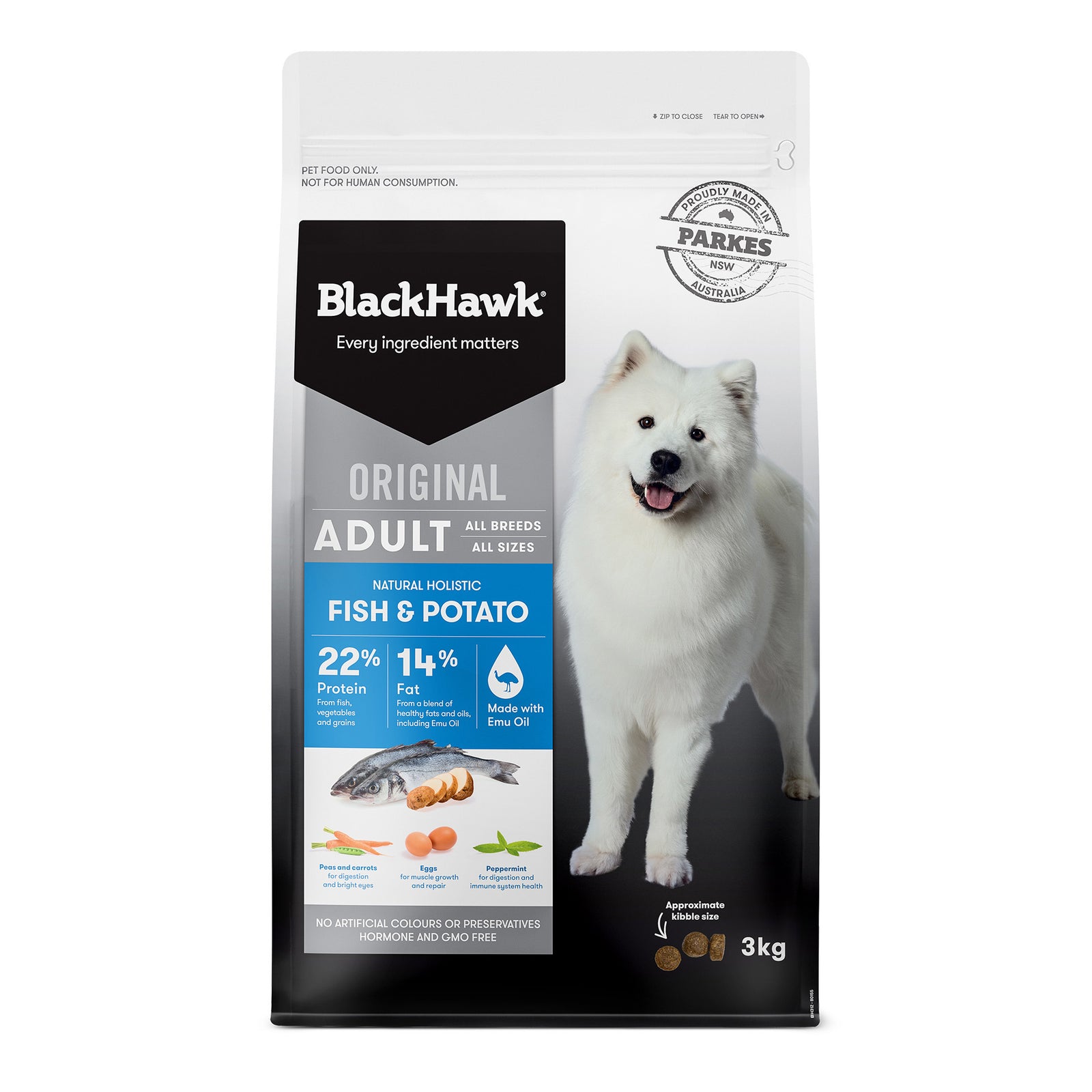 Black Hawk Adult Dog Original Fish & Potato
