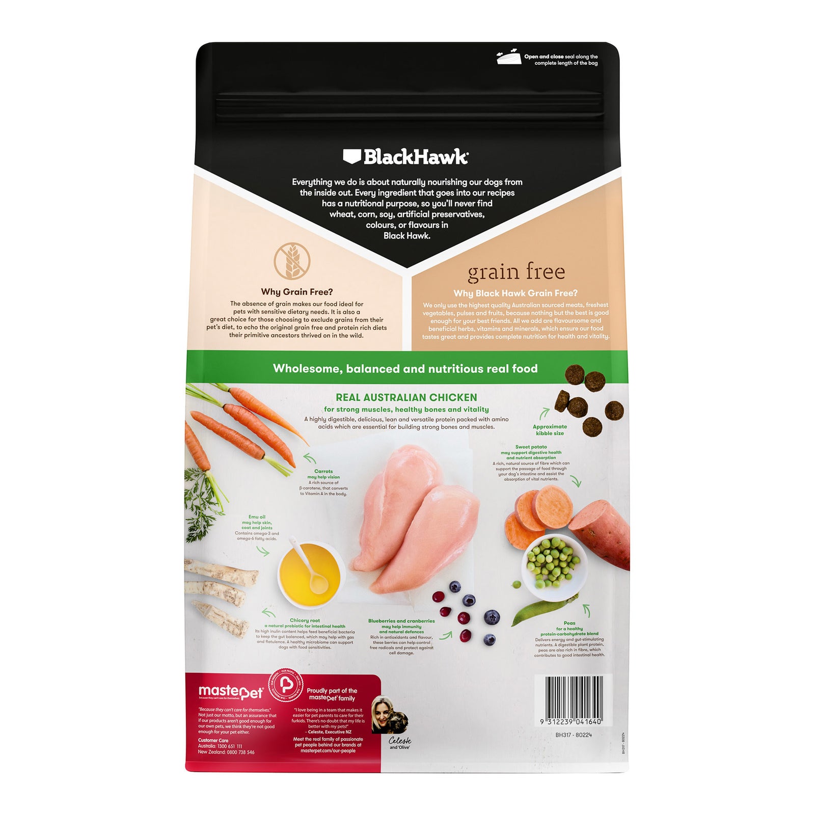 Black Hawk Grain Free Adult Dog Chicken