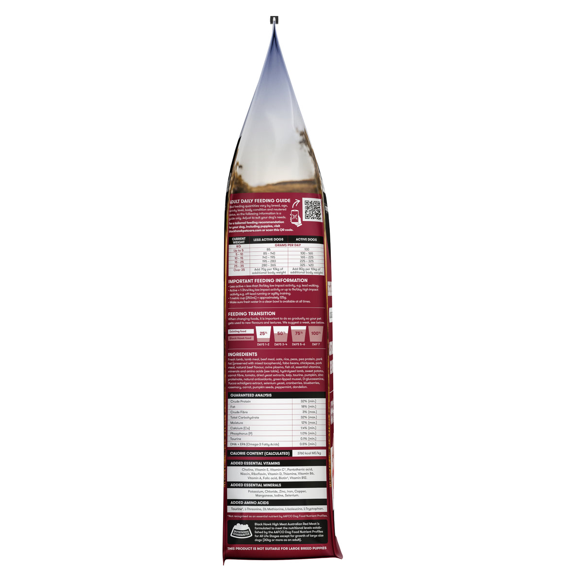 Black Hawk High Meat Adult Dog Food - Australian Red Meat