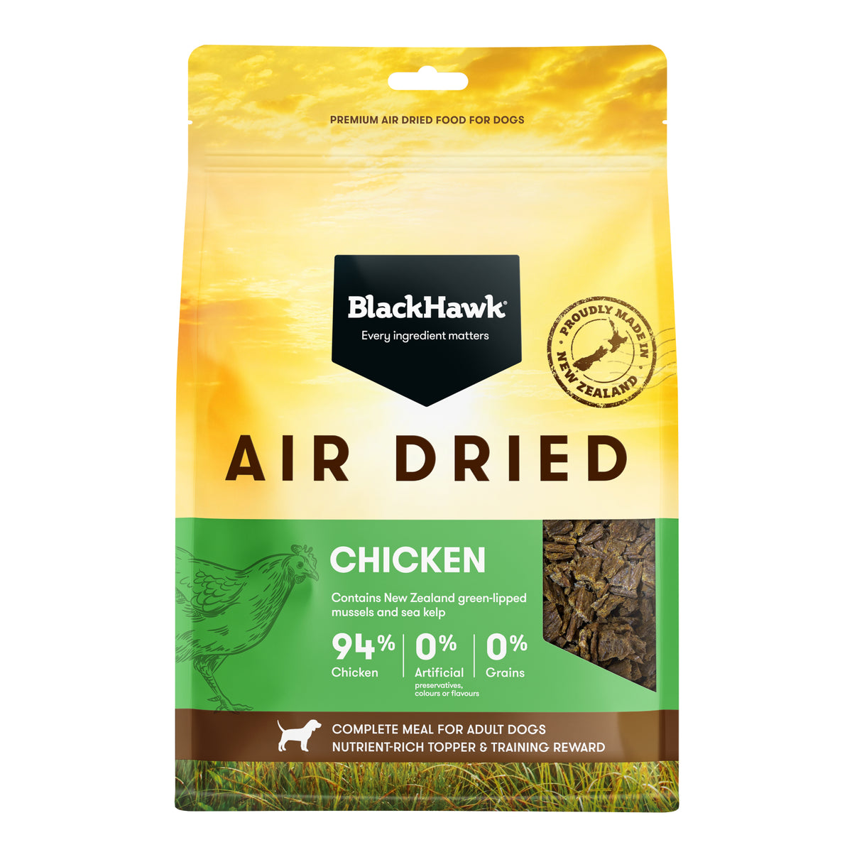 Black Hawk Air Dried Dog Food Chicken