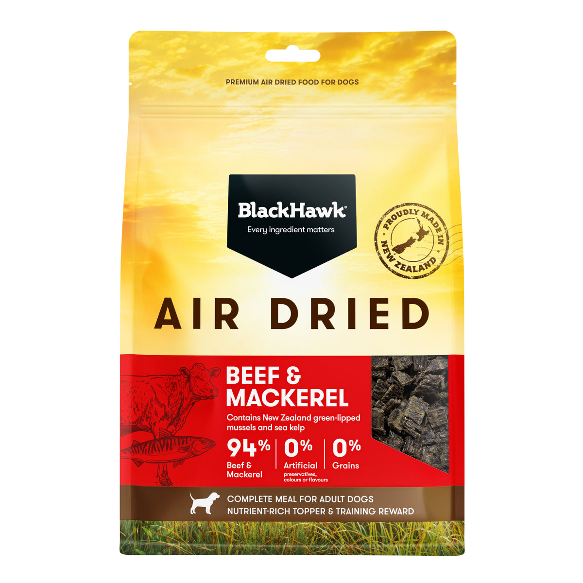 Black Hawk Air Dried Beef & Mackerel
