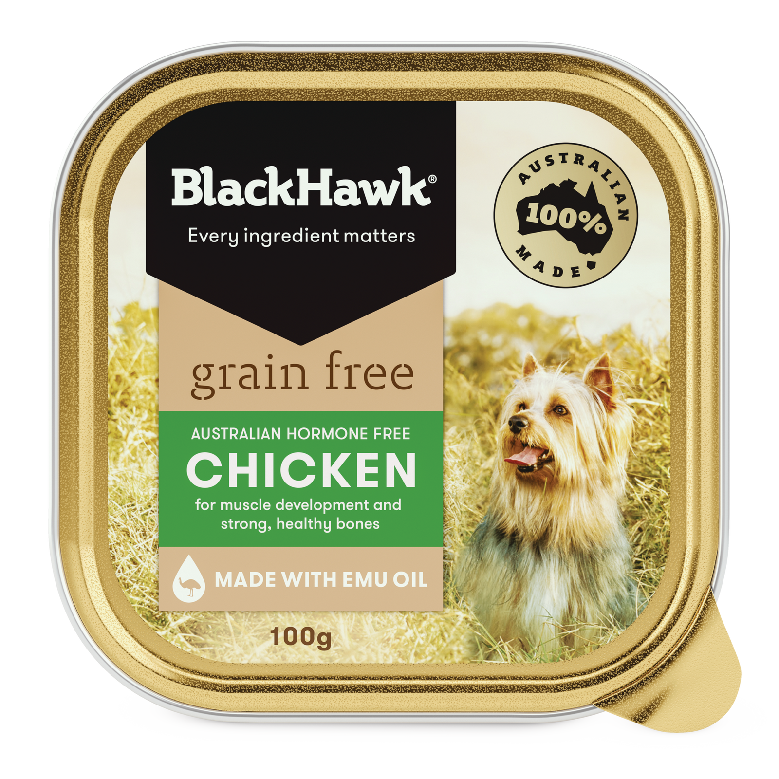 Black Hawk Grain Free Wet Dog Food Chicken 100g