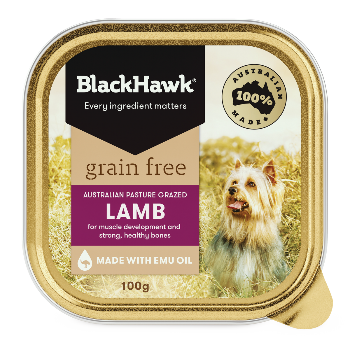 Black Hawk Grain Free Wet Dog Food Lamb 100g