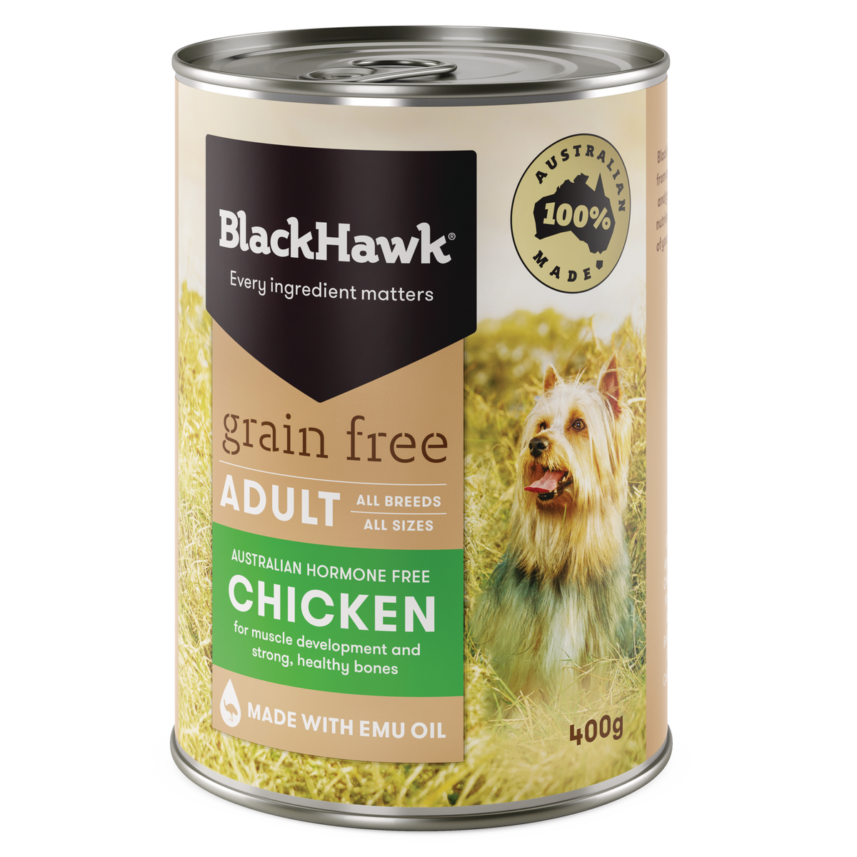 Black Hawk Grain Free Wet Dog Food Chicken 400g