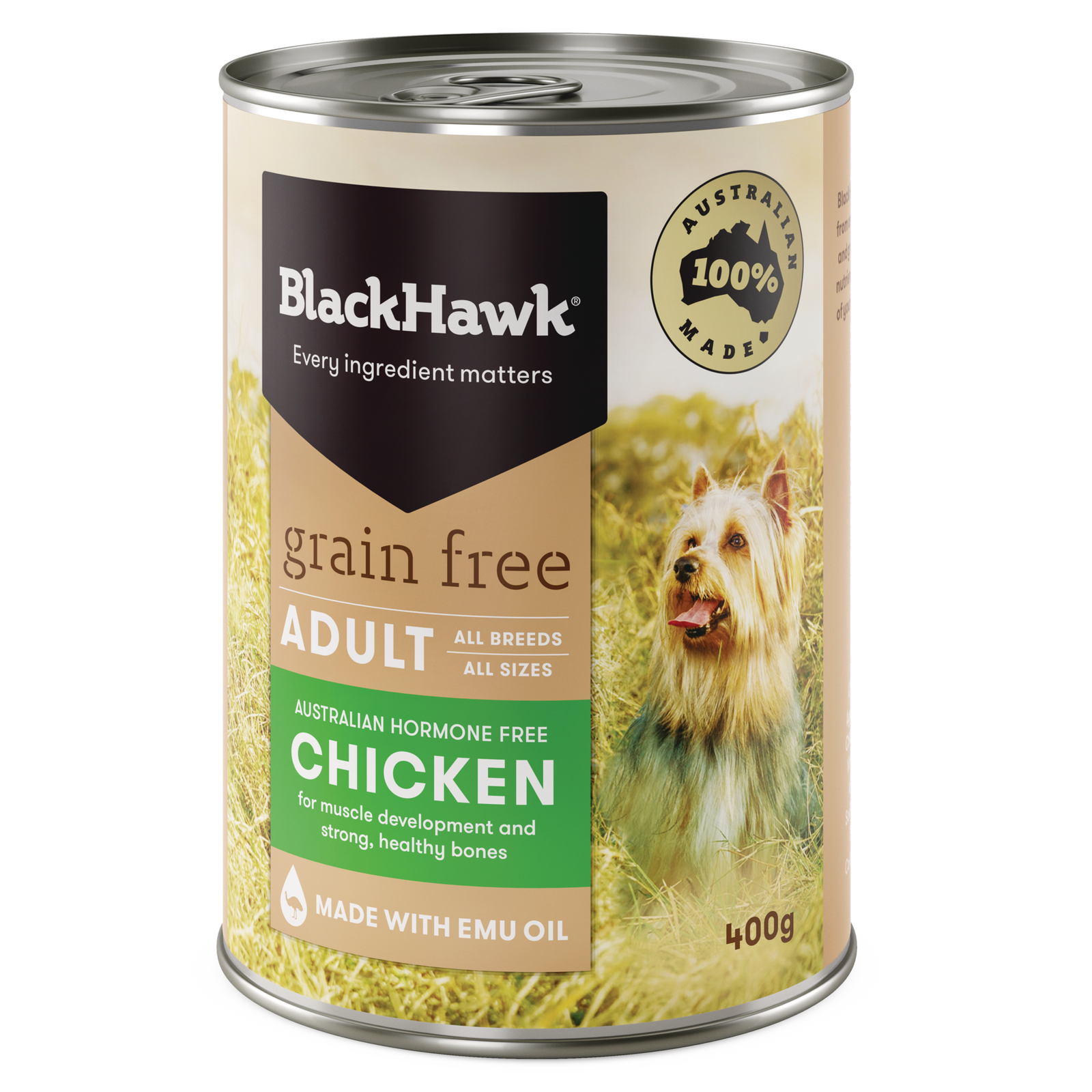 Black Hawk Grain Free Wet Dog Food Chicken 400g