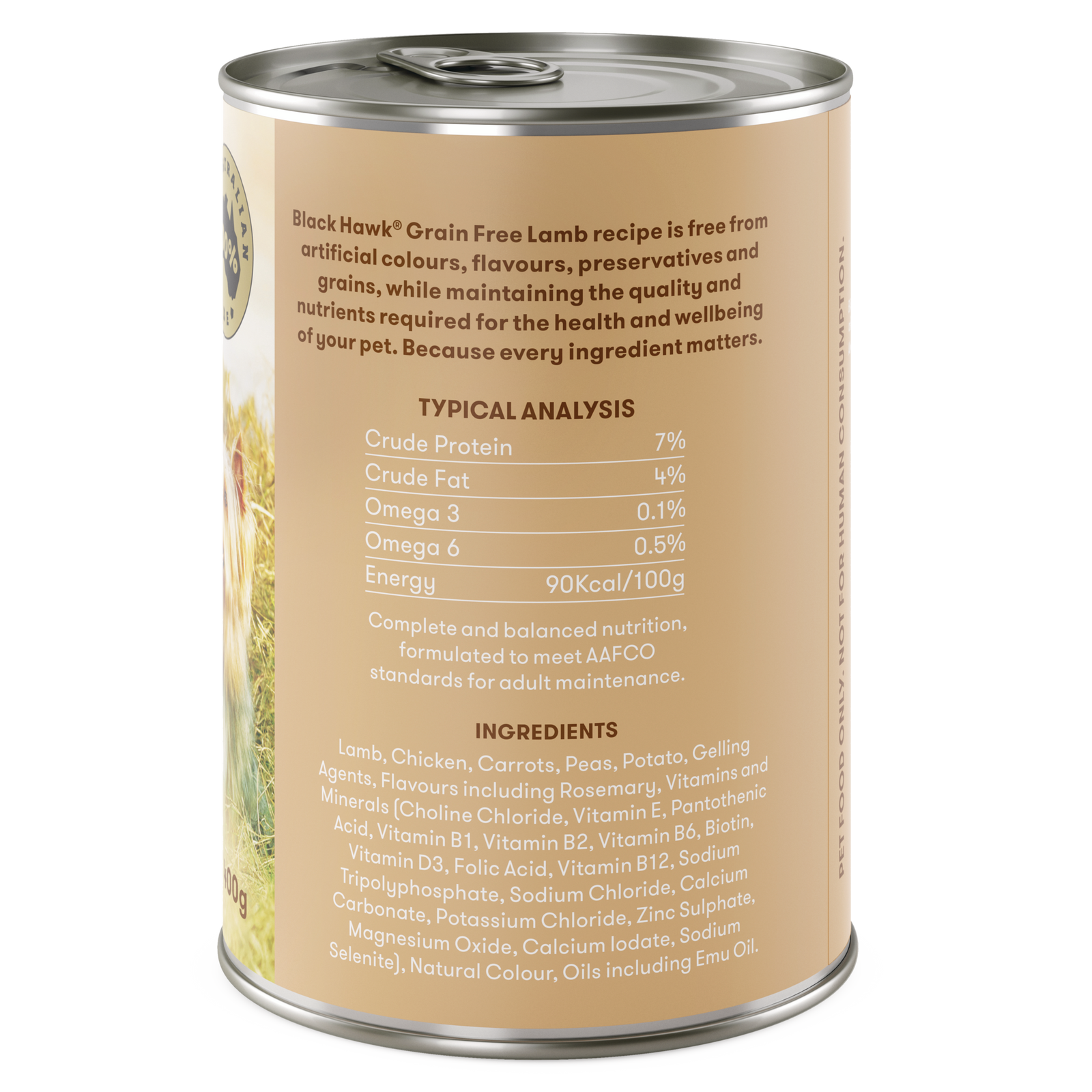 Black Hawk Grain Free Wet Dog Food Lamb 400g