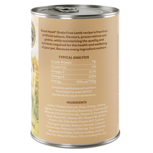 Black Hawk Grain Free Wet Dog Food Lamb 400g