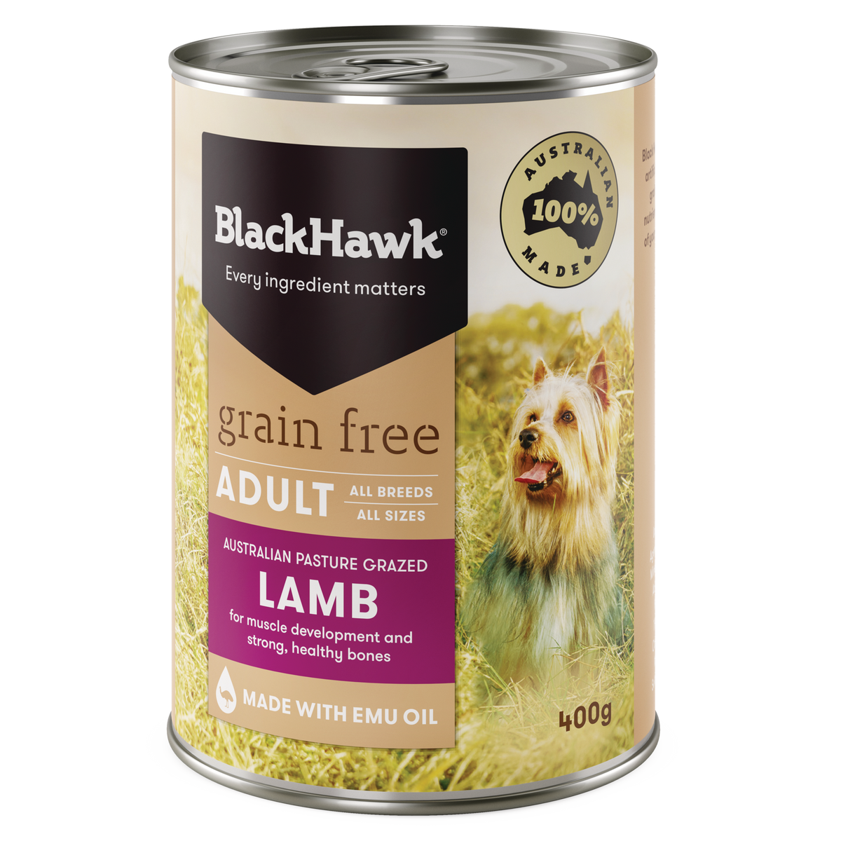 Black Hawk Grain Free Wet Dog Food Lamb 400g