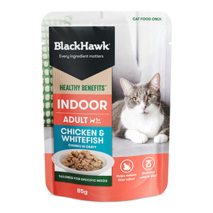 Black Hawk Adult Cat Indoor gravy 85gx12