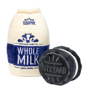 FuzzYard Milk & Cookie 2pk - Dog Toy