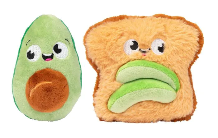 FuzzYard Avocado & Toast 2pk - Dog Toy