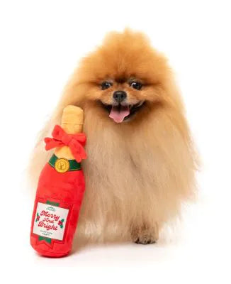 FuzzYard Christmas Dog Toy - Merry & Bright Chompagne
