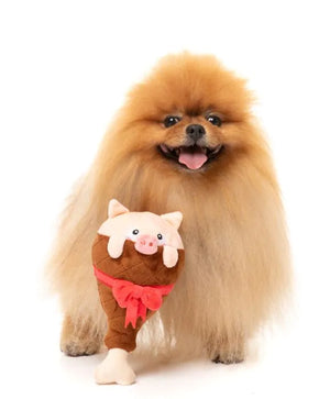 FuzzYard Christmas Dog Toy - Ham A Merry Pigmas