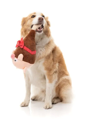 FuzzYard Christmas Dog Toy - Ham A Merry Pigmas