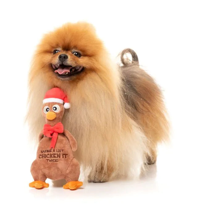 FuzzYard Christmas Dog Toy - Chicken It Twice Cooked