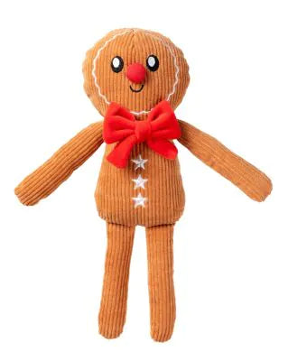 FuzzYard Life Christmas Dog Toy - Gingerbread Man