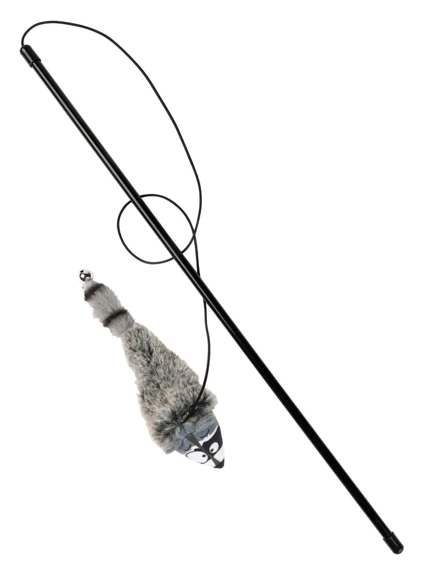 FuzzYard Run Along Raccoon Wand Cat Toy